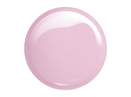 Victoria Vynn MEGA BASE Lily Pink / 8 ml – swatch jasnoróżowej kropli bazy na białym tle