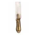 Nails Company Top Glam 11 ml Gold – zbliżenie na pędzelek z kroplą złotego brokatowego topu