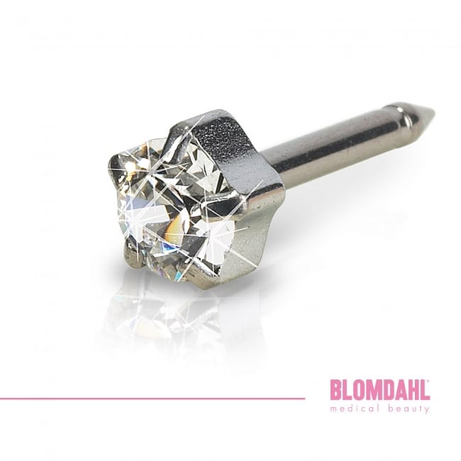 Blomdahl kolczyk do przekłuwania uszu 12-1403-01 Tiffany Crystal 4 Blomdahl kolczyk do przekłuwania uszu 12-1403-01 Tiffany Crystal 4 mm (srebrny tytan medyczny)