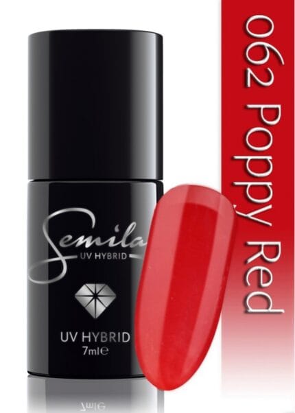 SEMILAC lakier hybrydowy 062 poppy red - 7 ml.