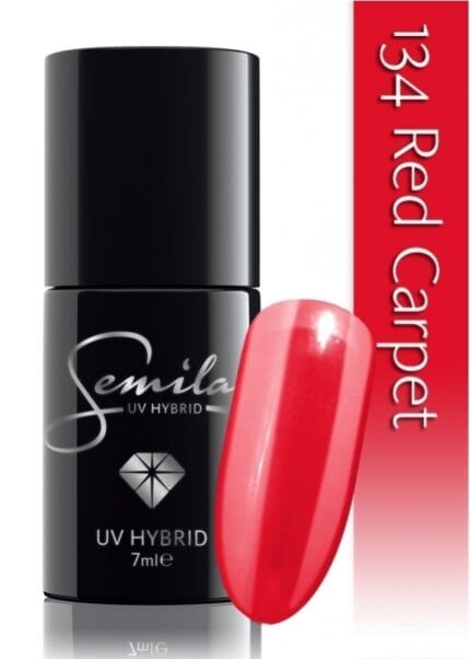 SEMILAC lakier hybrydowy 134 red carpet - 7 ml.