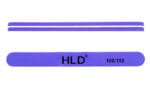 Hld Buffer Prosty 100/180 Polerka - fioletowy prosty buffer HLD 100/180 w kształcie pałeczki, widok z góry i z boku