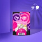Staleks Nakładki Pododysk Pianka M 180 50 szt PDFS-20-180 - opakowanie Pododisc PDFS-20-180w na fioletowym tle