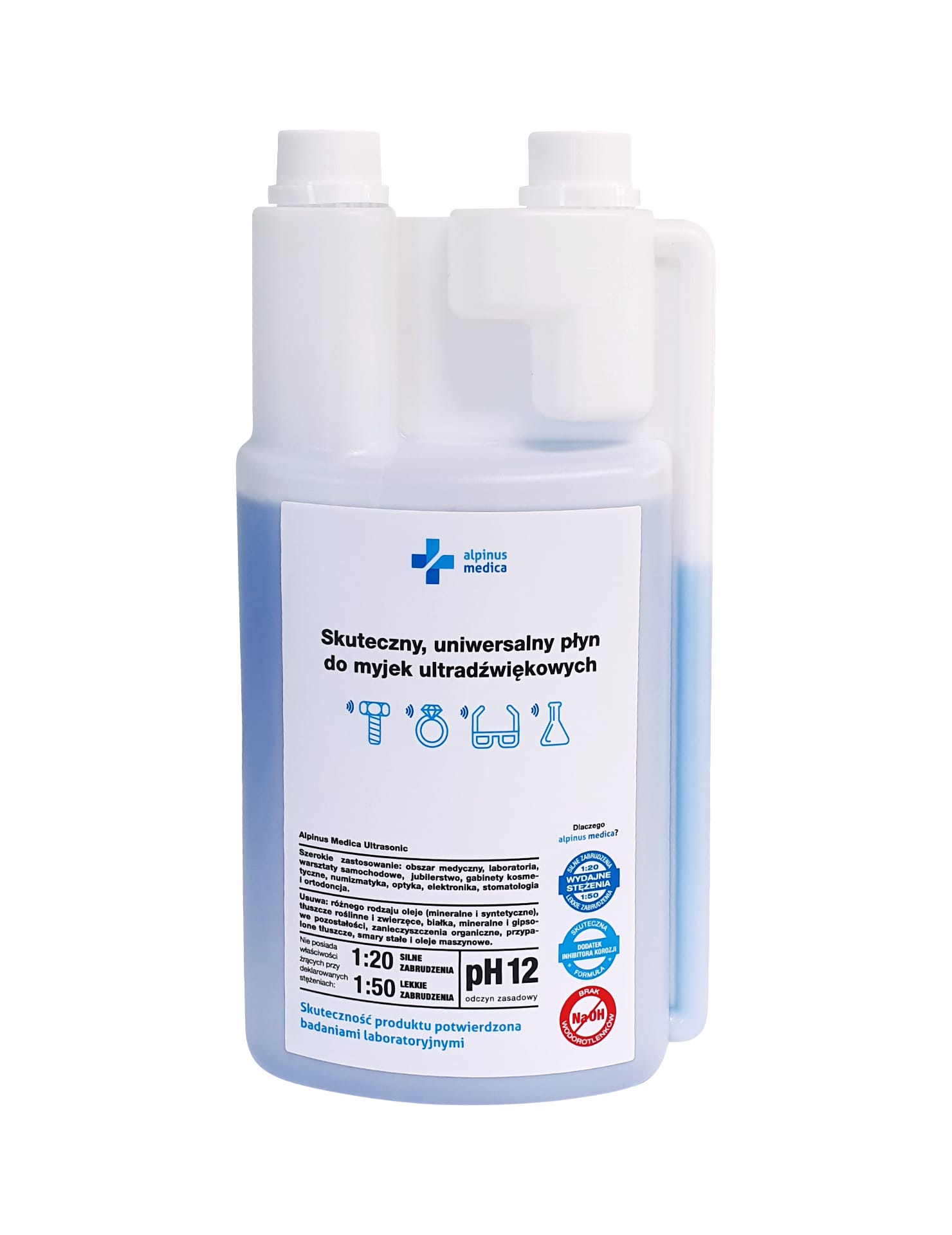 Sterill ALPINUS ULTRASONIC 1 l. Koncentrat do myjek ultradźwiękowych Sterill ALPINUS ULTRASONIC 1 l. Koncentrat do myjek ultradźwiękowych