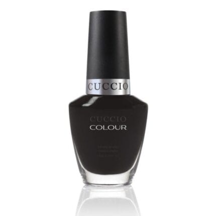 CUCCIO 6051 lakier tradycyjny 13 ml – głęboka czerń, butelka Colour na białym tle