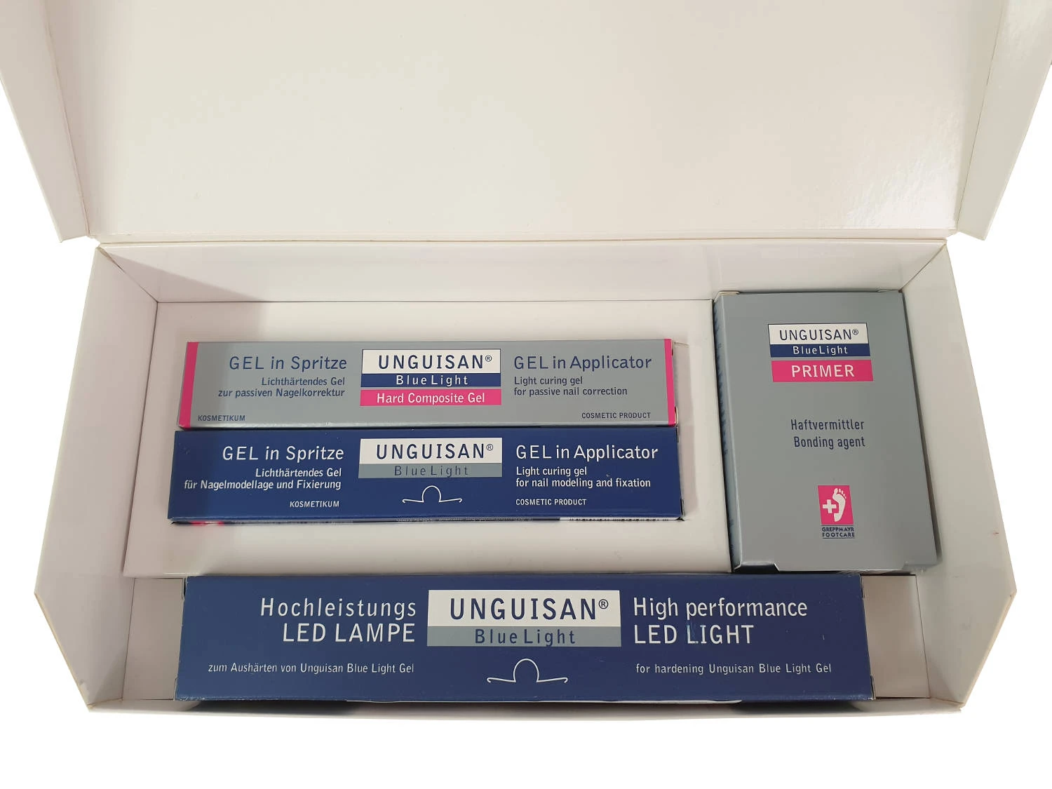 Unguisan Blue Light Unguisan Blue Light – zestaw startowy do rekonstrukcji i korekcji paznokci 3 ml