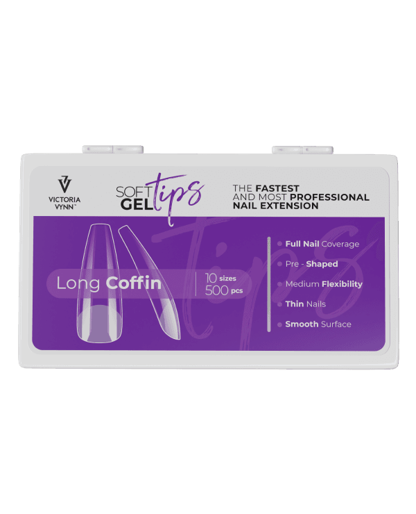 Victoria Vynn Soft Gel Tips Long Coffin Victoria Vynn Soft Gel Tips Long Coffin