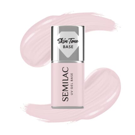 Semilac Cover Base Rose Beige 7 ml. Skin Tone