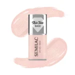 Semilac Cover Base Glitter Peach 7 ml. Skin Tone