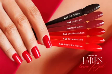 Lakier hybrydowy Victoria Vynn Gel Polish 439 d-Ark Red – wzornik kolorów