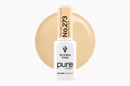 Victoria Vynn INSIDE COLOR Pastel 273–277 - butelka lakieru Pure Vegan No.273 New Butter 8 ml w kolorze kremowym