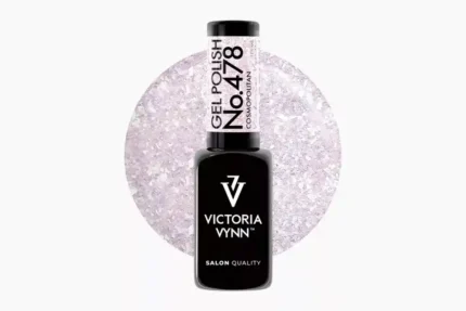 Victoria Vynn GEL POLISH 478 Cosmopolitan 8 ml - fioletowo-liliowy lakier hybrydowy ze srebrną folią