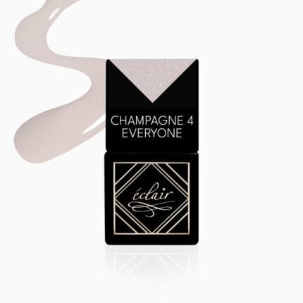 Eclair CHAMPAGNE 4 EVERYONE lakier hybrydowy jasna szarość z drobinkami 7 ml