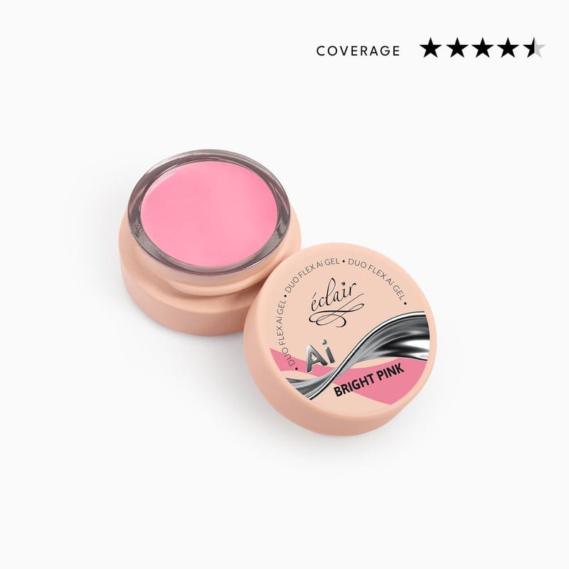Eclair Duo Flex AI Gel BRIGHT PINK mini żel budujący chłodny róż 5 g Eclair Duo Flex AI Gel BRIGHT PINK mini żel budujący chłodny róż 5 g