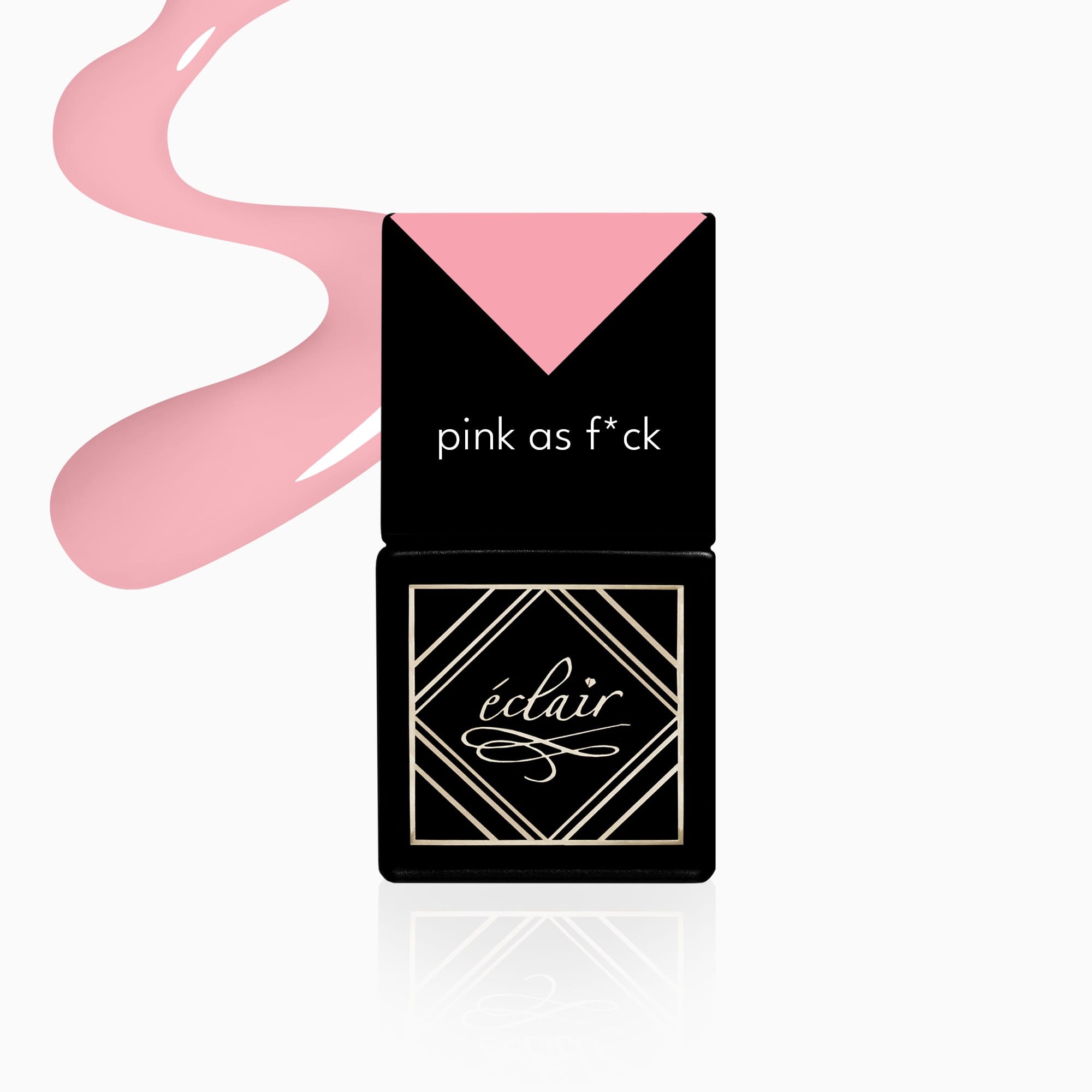 Eclair PINK AS F*CK lakier hybrydowy pastelowy róż z nutą szarości 7 ml Eclair PINK AS F*CK lakier hybrydowy pastelowy róż z nutą szarości 7 ml