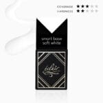 Eclair Smart Base SOFT WHITE mlecznobiała baza hybrydowa 14 ml – efekt / zastosowanie
