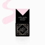 Eclair MILKY PINKY SPARKLE Top No Wipe mleczno-różowy top z drobinkami 7 ml