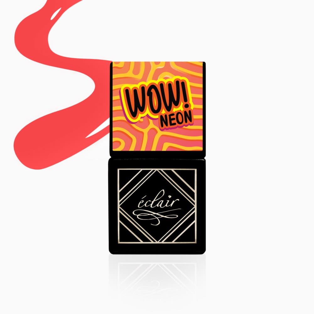 Eclair WOW lakier hybrydowy neonowy pomarańcz z koralowym tonem 7 ml Eclair WOW lakier hybrydowy neonowy pomarańcz z koralowym tonem 7 ml