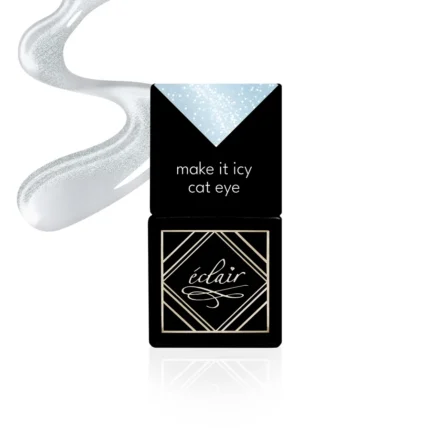 Eclair MAKE IT ICY CAT EYE lakier hybrydowy szaro-błękitny 7 ml
