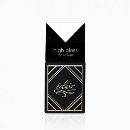 Eclair HIGH GLOSS Top No Wipe bezbarwny top hybrydowy 14 ml