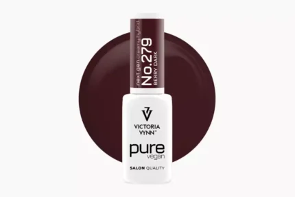 Victoria Vynn PURE VEGAN 279 Berry Dark - śliwkowo-burgundowy lakier hybrydowy 8 ml