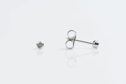 STUDEX System75 7532-0204 - kryształ 2 mm w pełnej oprawie, kolor srebrny, para